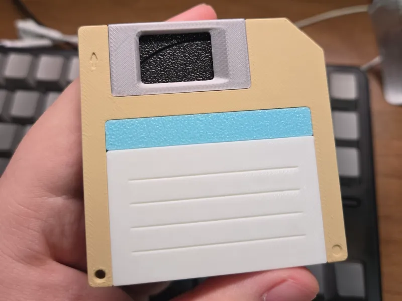 A1 Mini 可打！软盘冰箱贴！
