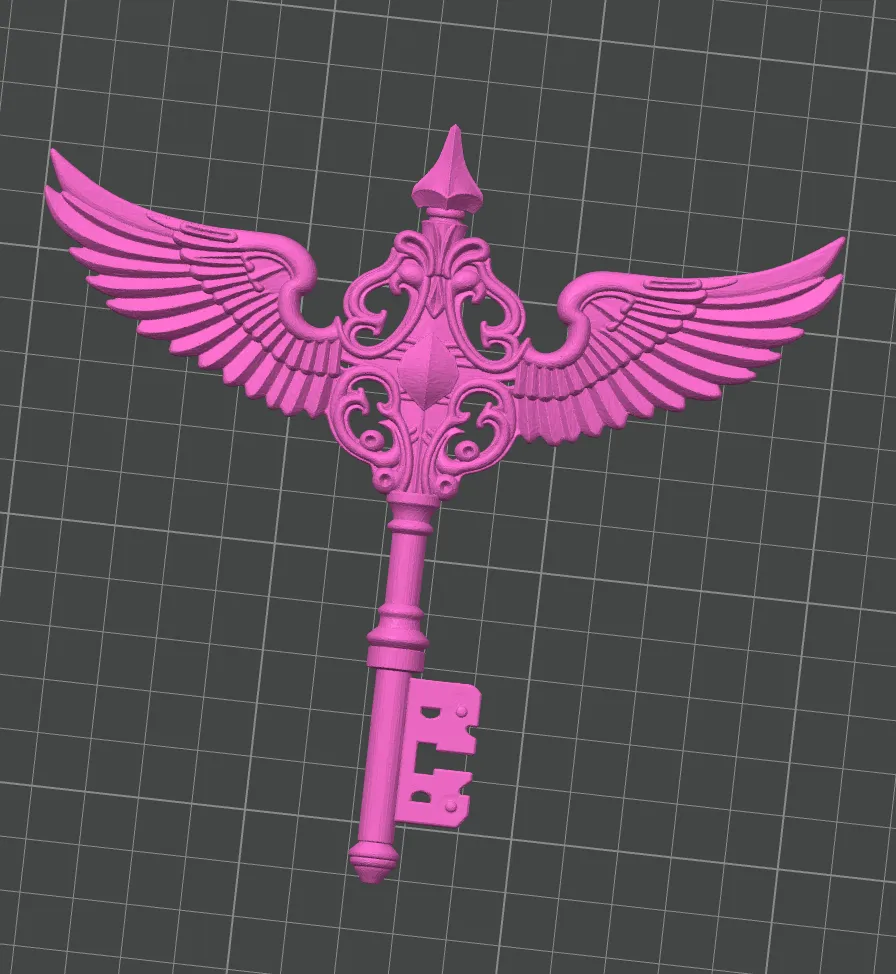 A winged key by QCraft MakerWorld: Download Free 3D Models