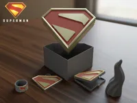 Coffret Superman - boite, porte-cles et medaillon — photo 3