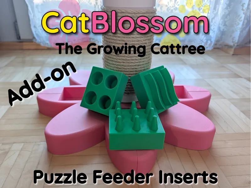 CatBlossom | Interactive Puzzle Feeder Inserts