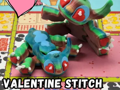 *FREE * STITCH VALENTINE NO SUPPORT PRINT IN PLACE