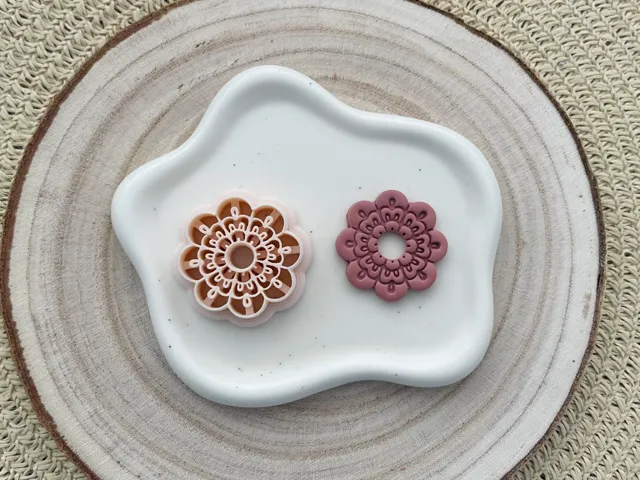 Mandala Polymer Clay Earrings Cutter