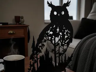 Owl Magic Forest Silhouette