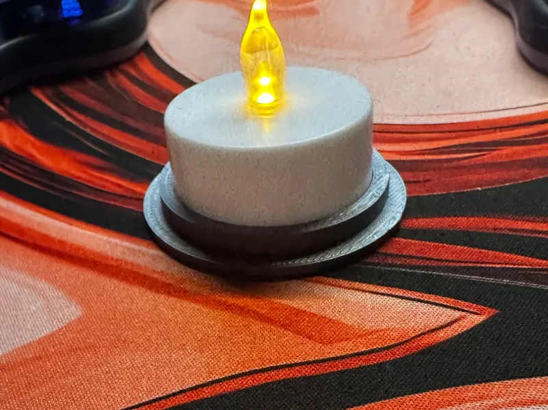 Tea light adapter for middle finger ghost