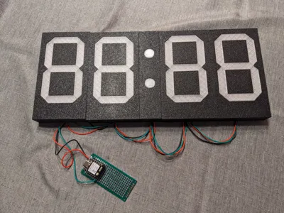 7-Segment LED Clock with WS2812B and ESP32