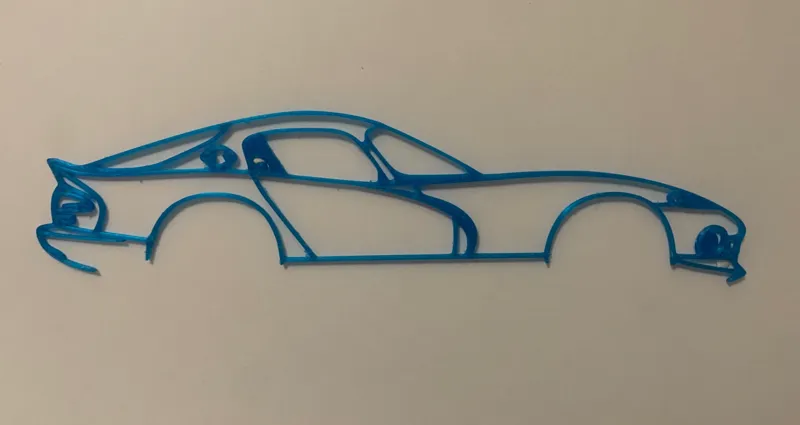 Dodge Viper silhouette wall decoration