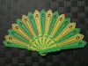 Peacock Feather Fan Threadless Hollow A1 mini Dual Color Version