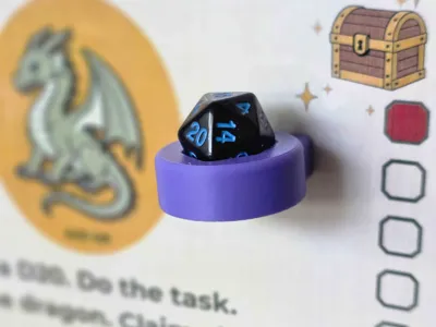 D20 Holder Fridge Magnet