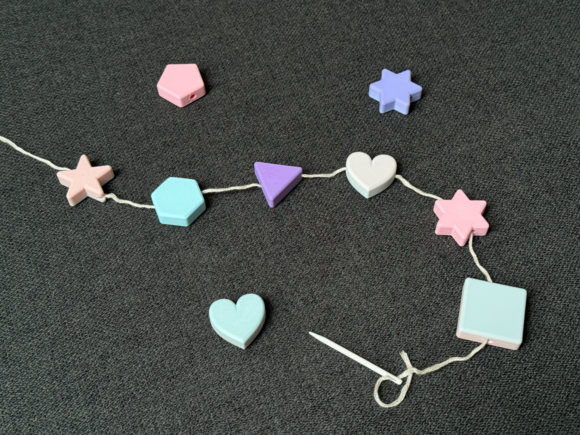 XL Shape Beads for Kids – Fine Motor Skills Toy