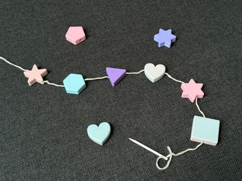 XL Shape Beads for Kids – Fine Motor Skills Toy