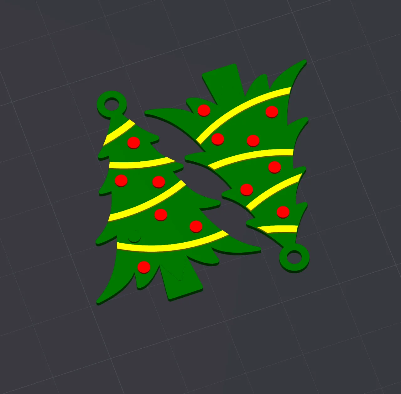 Christmas Tree Earrings view 3