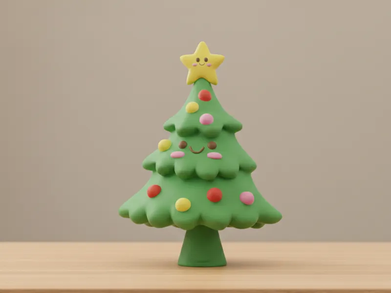 Cute Multi-Color Christmas Tree
