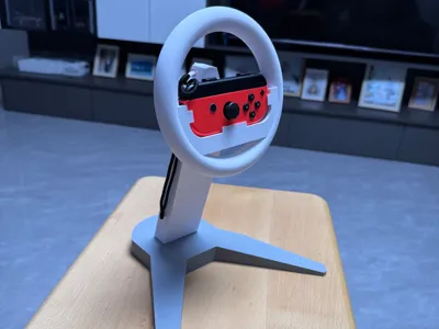 switch joycon Mario Kart steering wheel base - Upgraded Version (with steering wheel, with self-centering, compatible with Gen 1 & 2)