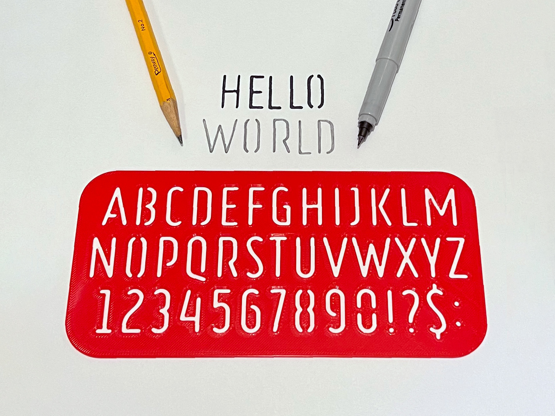 Alphabet Stencil