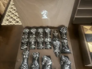 Chess Piece Holder for Stylized Chess Set
