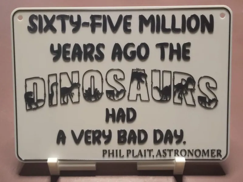 Wandekoration 'Dinosaurs had a bad day'