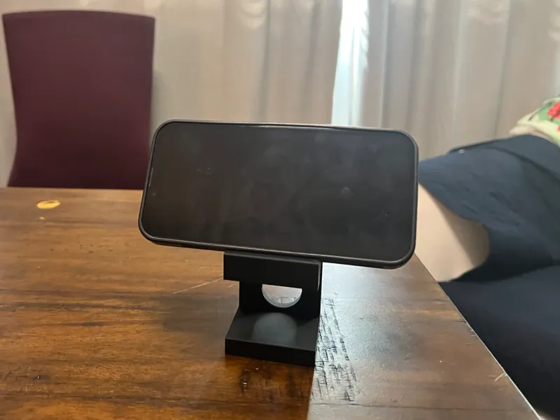 modern phone holder with charging capabilities