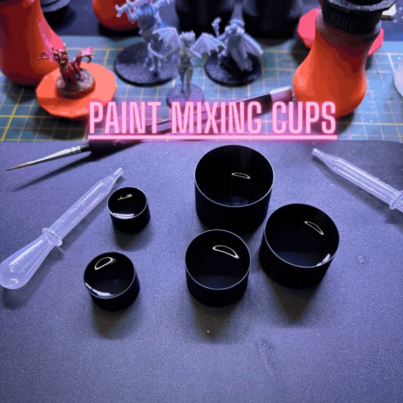 Mixing Cup Set for Miniatures painting and More