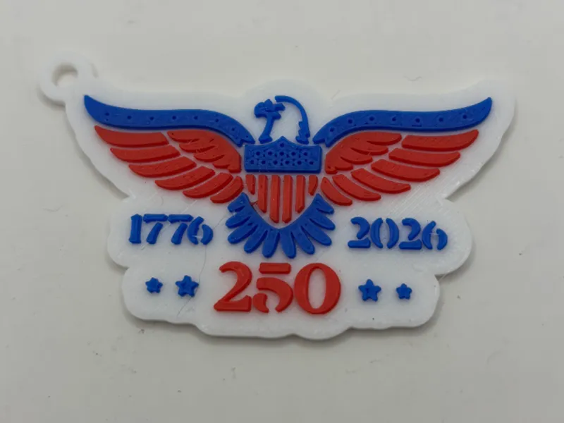 250th anniversary keychain