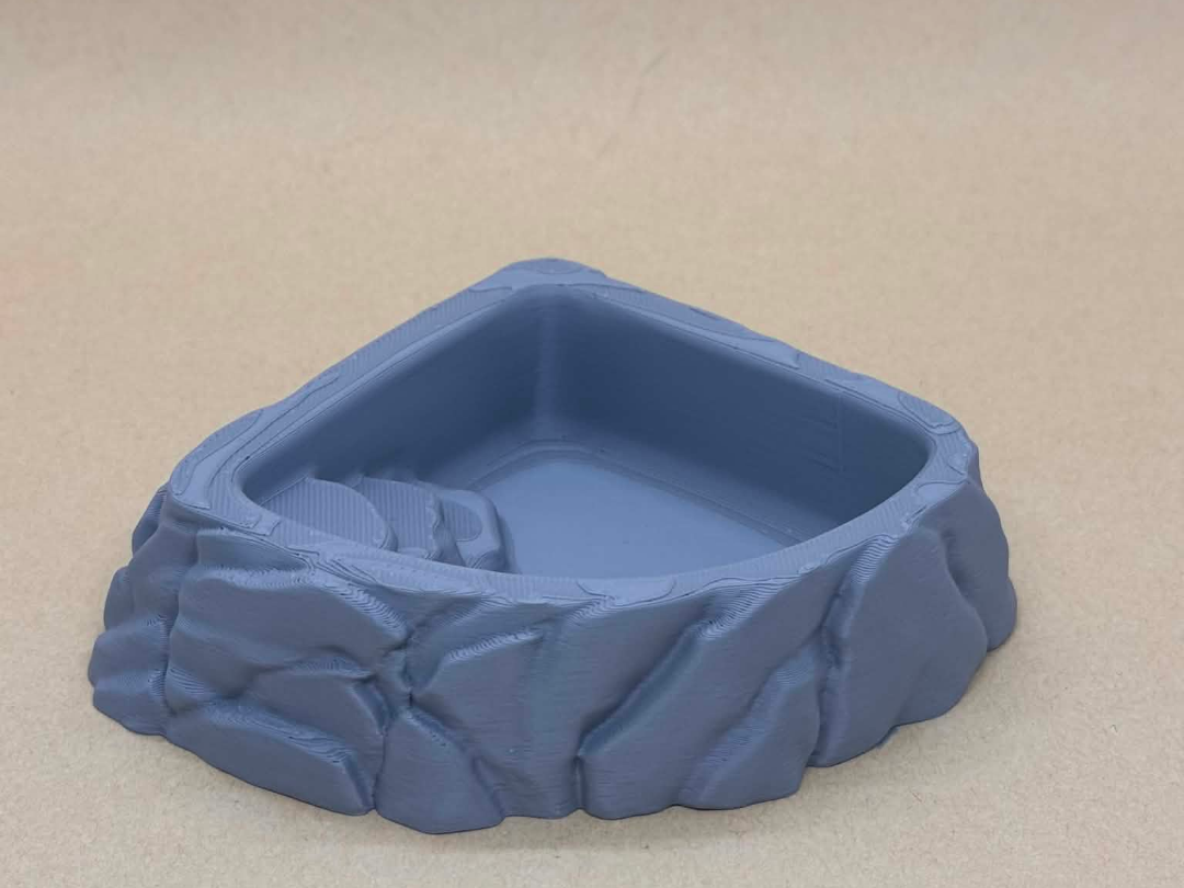 Corner Rocky Reptile Dish