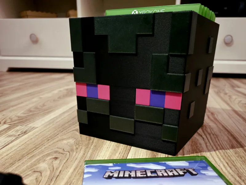 Enderman Head Xbox CD Case Storage Box