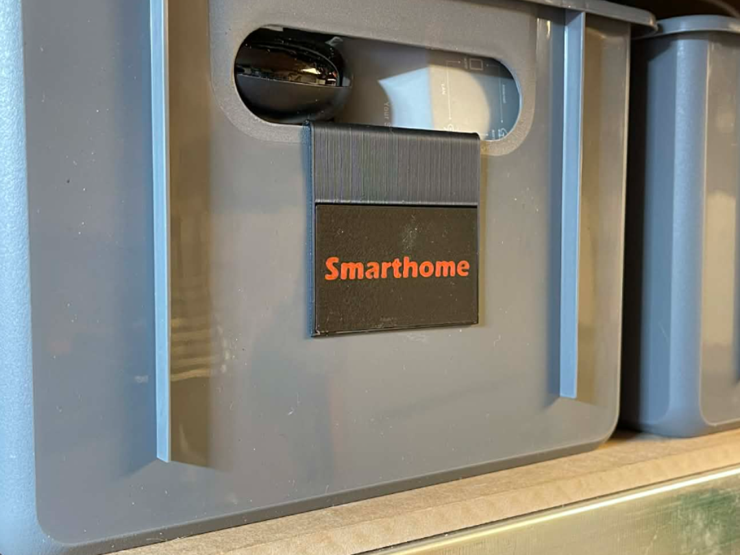 Custom Clip-on for storage bin