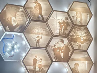 Modular Lithophane Hexagon Lamp (No Glue needed)