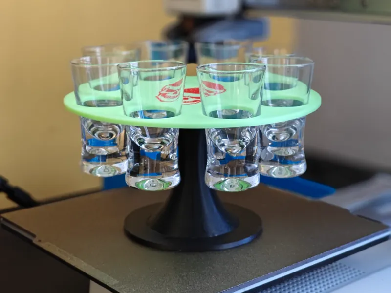 Halloween Shot Glass Stand – 8 Slots Party Tray