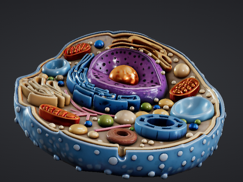 Human cell model (Enlarged) 