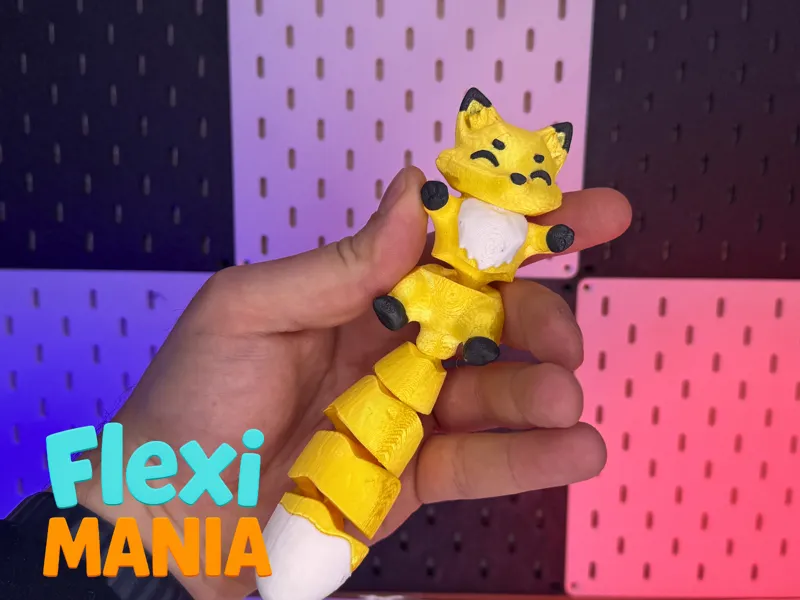 Articulated Print-in-Place Fox - Lying edition