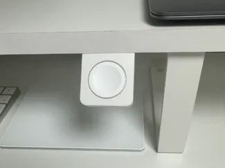 Floating Apple Watch charging desk mount
