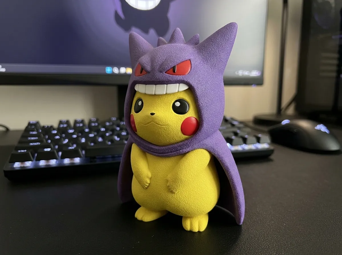 Pikachu Gengar Poncho | Multiparte | SEM AMS view 3