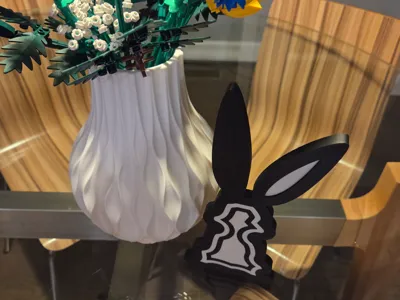 Nested Easter Bunny Puzzle Decor