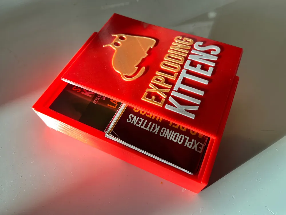 Exploding Kittens Game Box with Extensions - Free 3D Print Model ...