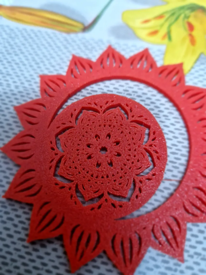 Coaster mandala sun/moon