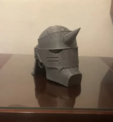Pieza para disfraz o exhibición: ALPHONSE ELRIC HELMET (FULLMETAL ALCHEMIST) — vista de referencia 3