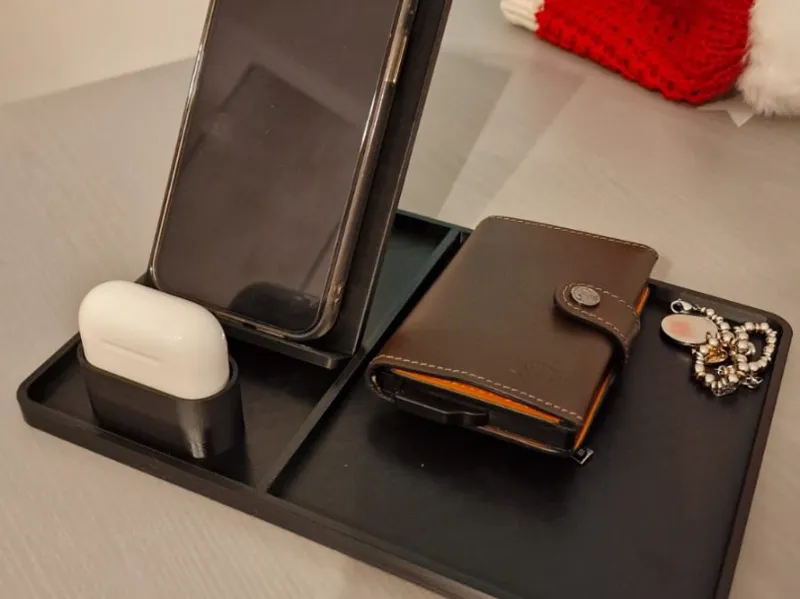 Porta telefono e AirPods organizzatore scrivania