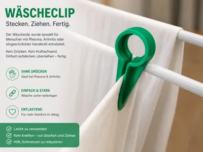 ErgoClip – Arthritis Friendly Laundry Clip