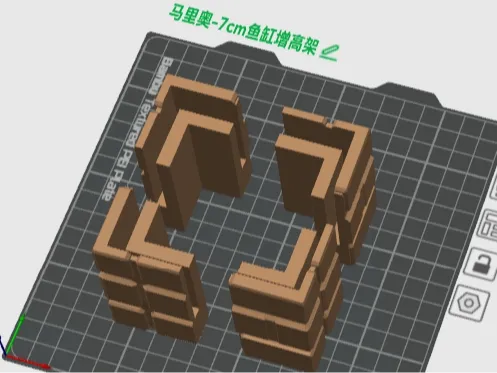 7cm马里奥鱼缸增高架
