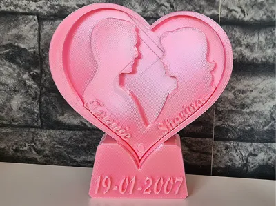 Heart with text