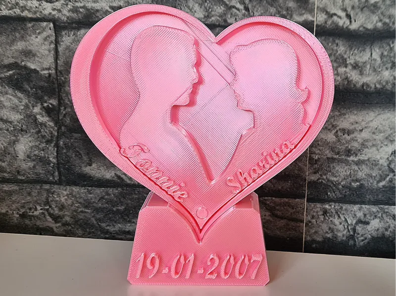 Heart with text