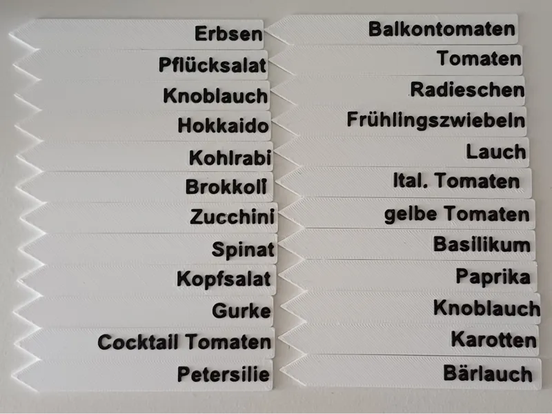 Pflanzenbeschriftung