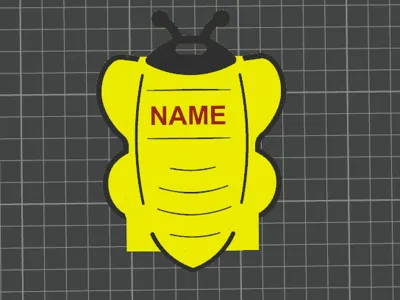 Bee Shaped Badge Holder