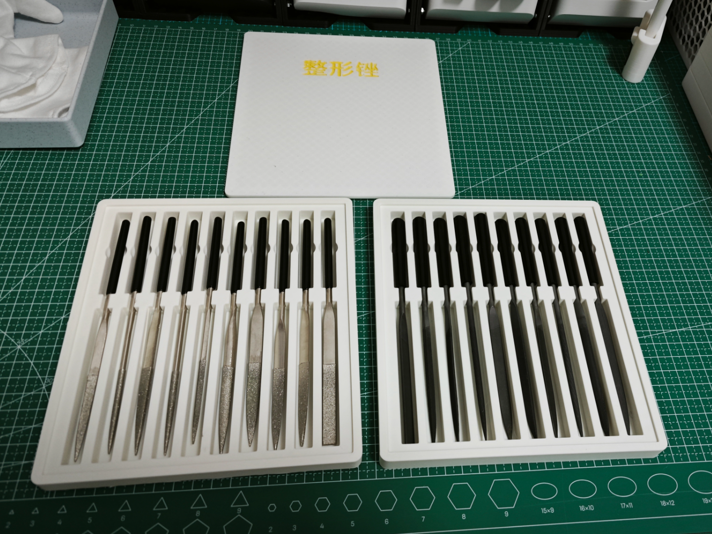 带盖多层整形锉/什锦锉收纳盒（适用于4x160规格）
