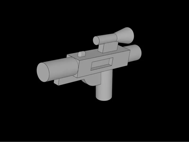 Brick Compatible Minifig Gun Short Blaster