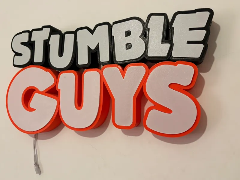 Cartel Luminoso "Stumble Guys" Led