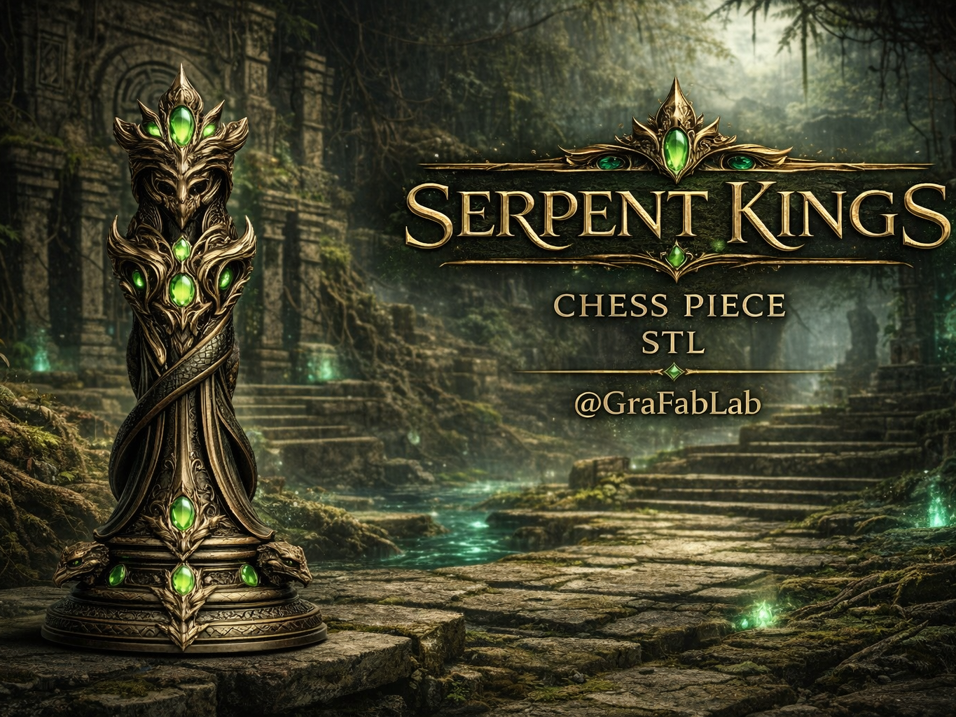 Serpent Kings "King" - chess piece