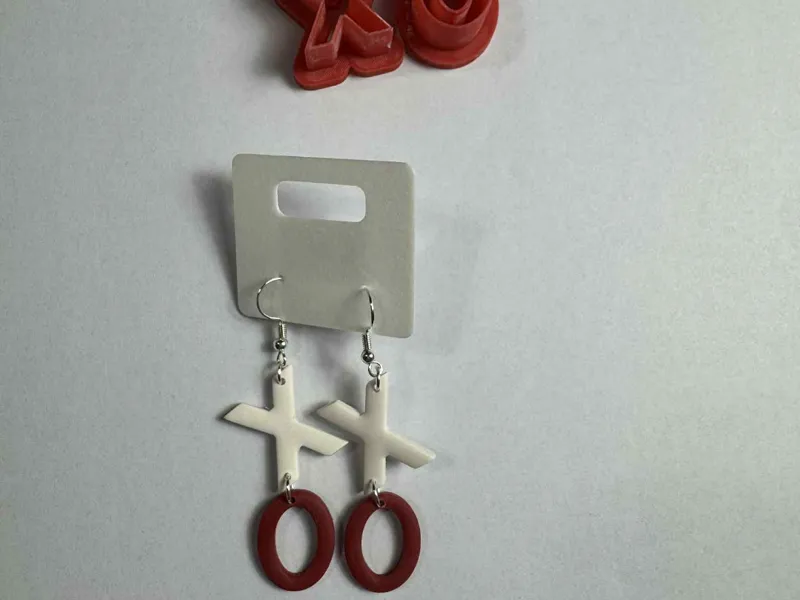 xo polymer clay cutter for earrings