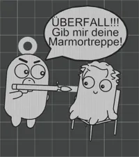 Gurke überfällt Zeo