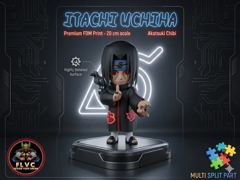Itachi Uchiha Akatsuki chibi split-NarutoShippuden